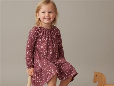 Soft Gallery dress Alma oxblood red flowery